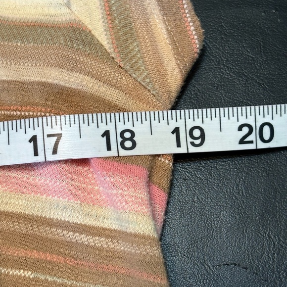 Lauren Ralph Lauren Striped Midi Dress in earthy tones size M - Picture 5 of 10